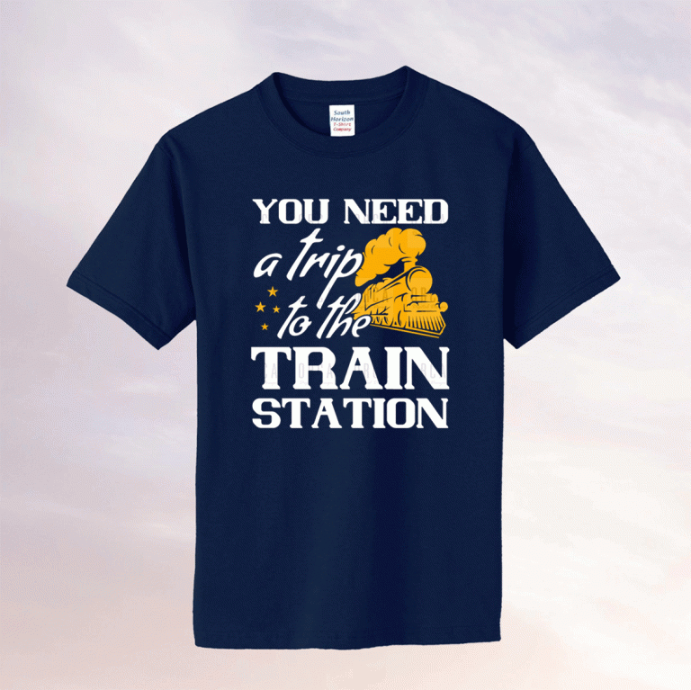 Vintage It's Time We Take A Ride To The Train Station Drinking Shirts