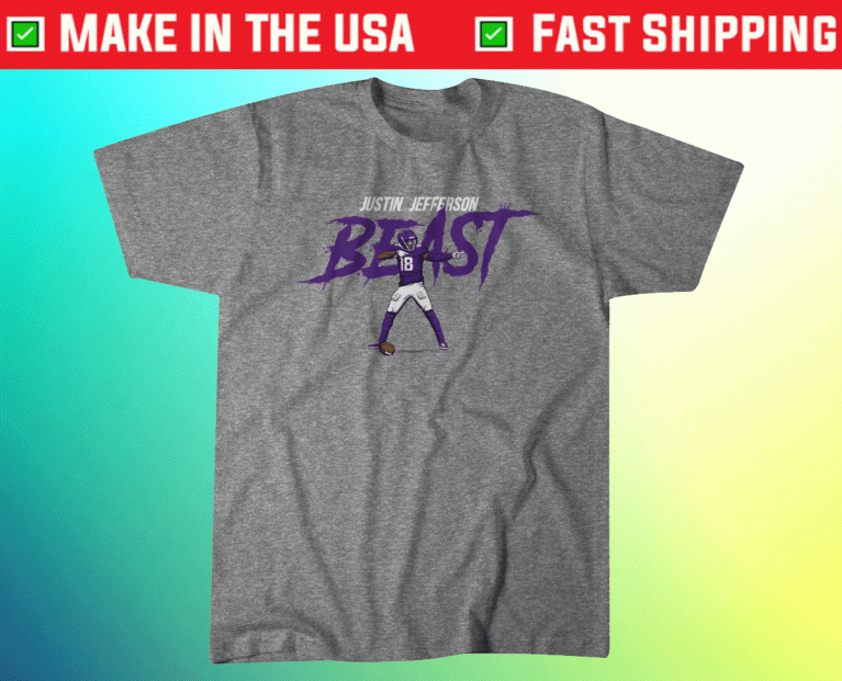 Official Justin Jefferson BeOfficial Justin Jefferson Beast TShirtast TShirt