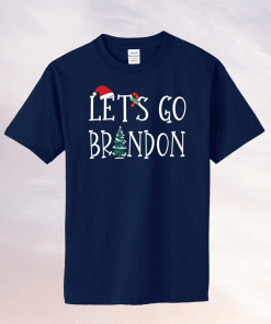 Lets Go Brandon Santa Hat Christmas Xmas TShirt