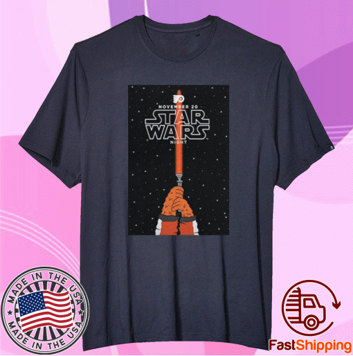 Official Philadelphia Flyers Star Wars Night TShirt