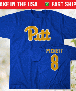 Offical Pitt Kenny Pickett 8 Player T-Shirt