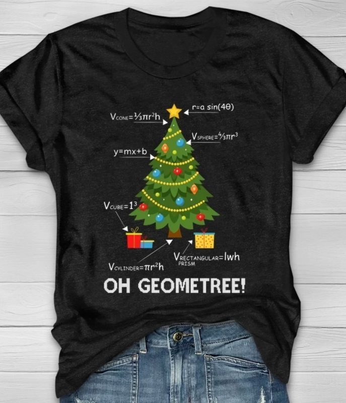 Geometry Christmas Tree Xmas 2021 TShirt