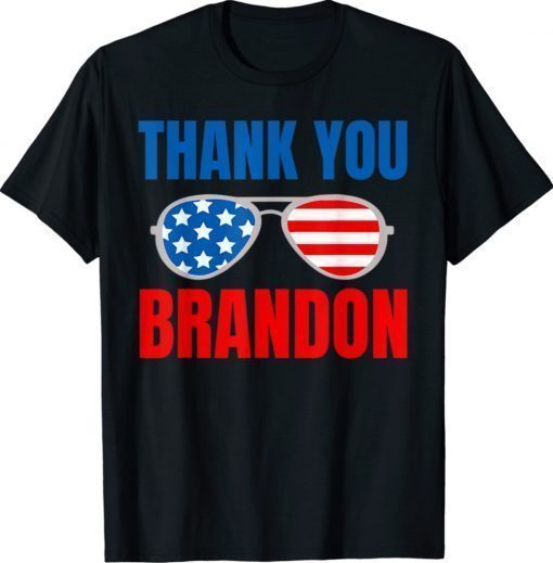 American Flag Thank You Brandon Vintage TShirt