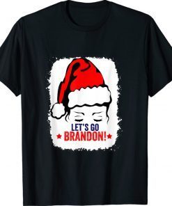 Messy Bun Let's Go Brandon US Flag Merry Christmas Gift Shirts