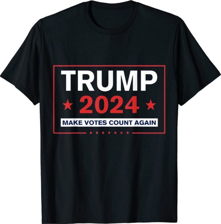 Trump 2024 Make Votes Count Again American Flag Vintage TShirt