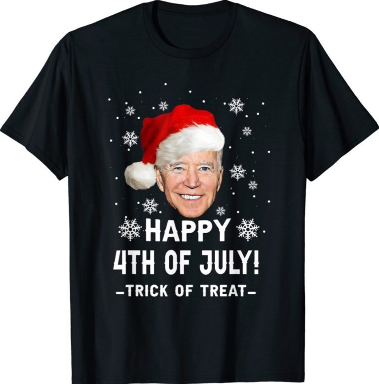 Funny Happy 4th Of July Joe Biden Christmas Ugly Sweater Shirts