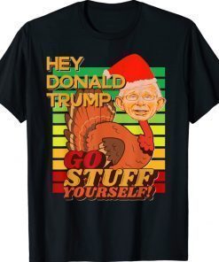 Christmas Fauci Trump Stuff Yourself Anti Liberal Fauci Xmas Vintage TShirt