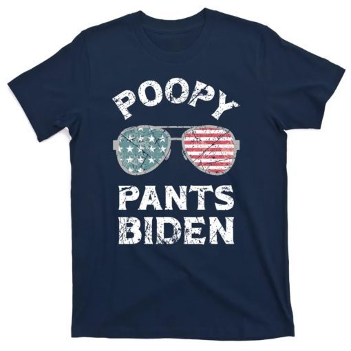 Vintage Biden Poop Poopy Pants Anti Biden US Flag Shirts