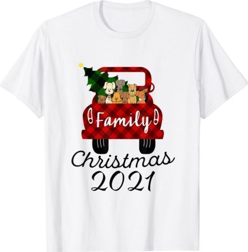 Merry Chrismas Dog and Cat Family Funny TShirt