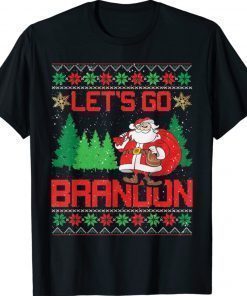 Biden Lets Go Brandon Santa Ugly Christmas 2021 TShirt