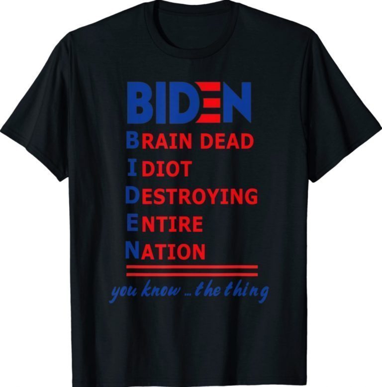 Republicans Voter Anti Joe Biden Brain Sead 2021 TShirt