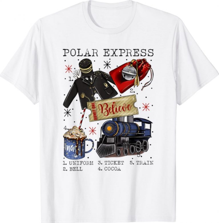 Christmas North Pole Polar Express All Abroad Xmas Santa Gift T-Shirt