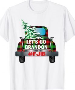 Let's go Plaid Truck Christmas Trees Xmas 2021 Shirt