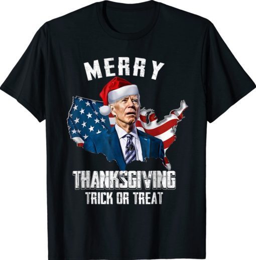 Biden Merry Thanksgiving Trick or Treat Funny Shirts