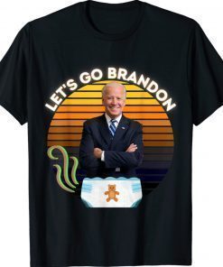 Let's Go Brandon Biden in Poopy Diaper Poopgate Unisex TShirt