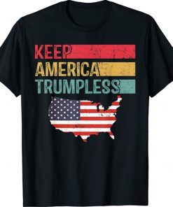 Vintage Keep America Trumpless Patriot TShirt