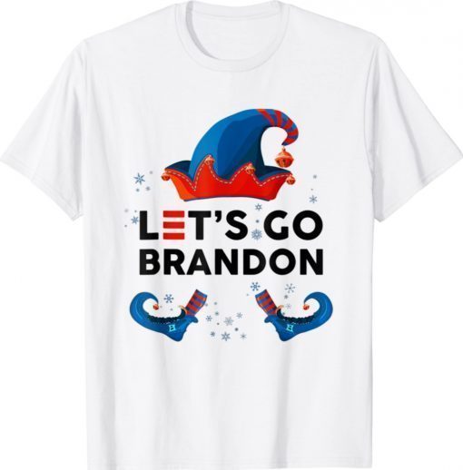 Merry Christmas Let's Go Branden 2024 Brandon Xmas Elf Biden Gift T-Shirt