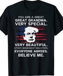 Grandma Trump Funny Donald Trump Grandmother Gag Vintage TShirt