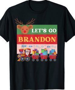 Funny Christmas Let's go Brandon Meme Chant Shirts