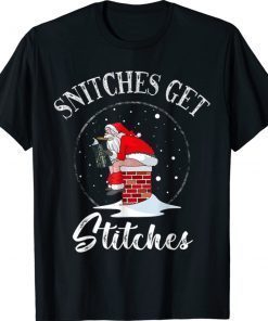 Snitches Get Stitches Let's Go Brandon Funny TShirt