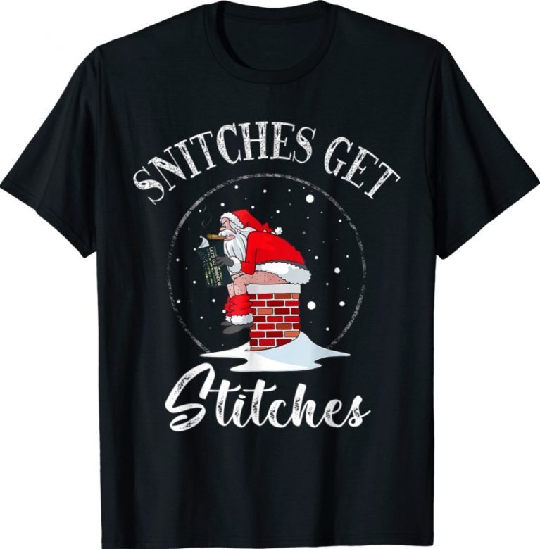 Snitches Get Stitches Let's Go Brandon Funny TShirt