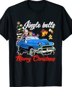 Jingle Joe Biden Funny Santa Trump Ugly Christmas Vintage T-Shirt