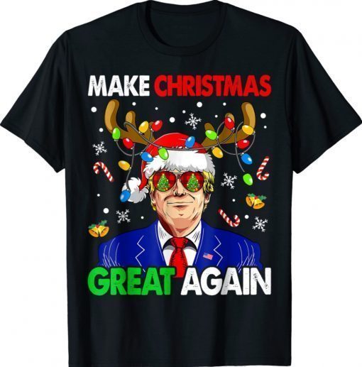 Funny Make Christmas Great Again Trump Ugly Christmas 2021 TShirt