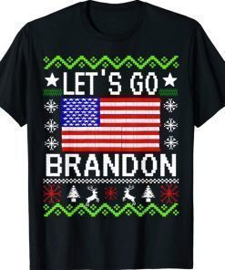 Let’s Go Brandon Ugly Christmas Anti Biden Pro America Unisex TShirt