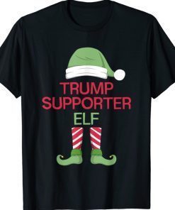 The Trump Supporter Elf Funny Family Christmas Xmas TShirt