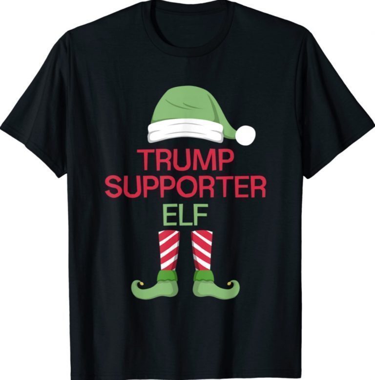 The Trump Supporter Elf Funny Family Christmas Xmas TShirt