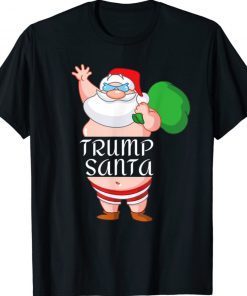 Trump Santa Elf Matching Family Group Christmas Party Pajama 2022 Shirts