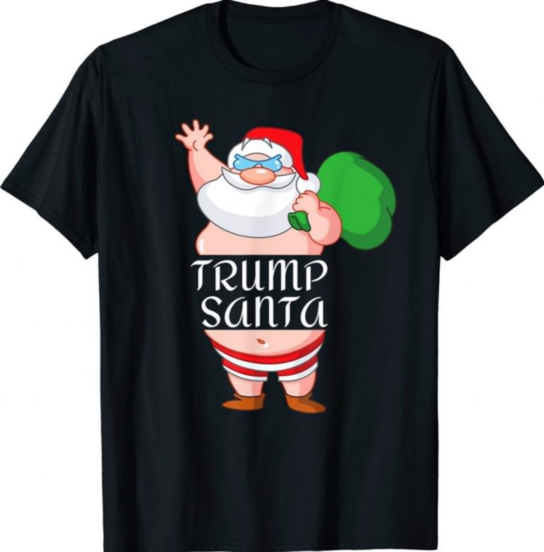 Trump Santa Elf Matching Family Group Christmas Party Pajama 2022 Shirts