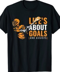 Life's About Goals Lacrosse Shirt for Boys Lacrosse 2022 Shirts