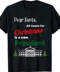 Vintage All I Want for Christmas Is A New President Gift Shirts