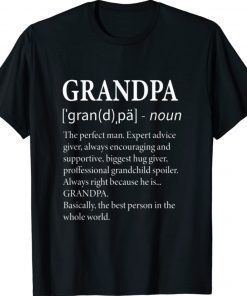 Funny Grandpa Definition Grandpa TShirt