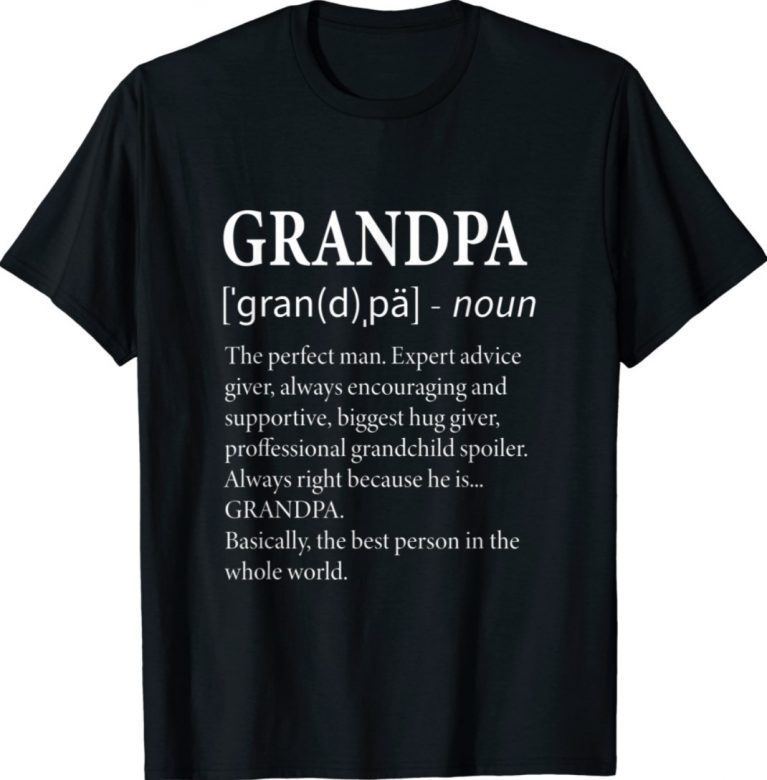 Funny Grandpa Definition Grandpa TShirt