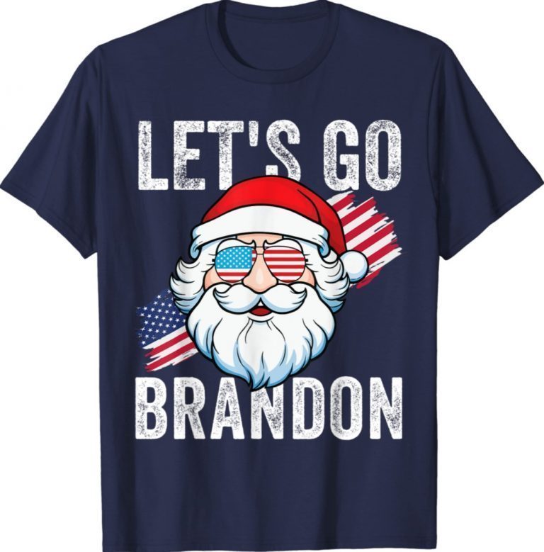 Funny Let's go Brandon Santa Claus Xmas Shirts