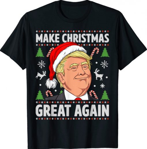 Make Christmas Great Again Trump Ugly Christmas Pajamas 2021 Shirts