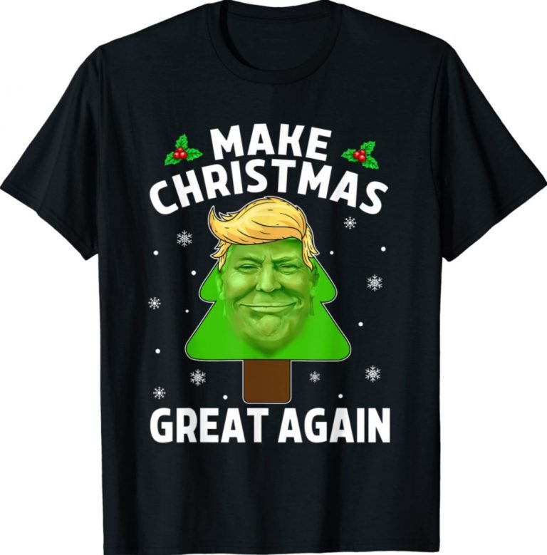 Funny Make Christmas Great Again Trump Ugly Christmas 2021 T-Shirt