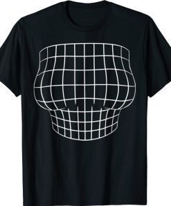 Magnified Chest Optical Illusion Grid Big Boobs Bachelorette 2021 TShirt