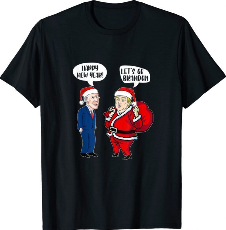 Lets Go Branson Brandon Meme Trump Santa Biden Xmas T-Shirt