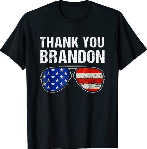 Vintage Thank You Brandon Sunglasses US American Flag 2021 Shirts