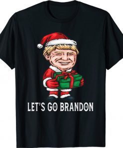 Let's Go Brandon Christmas Santa TRump Vintage T-Shirt