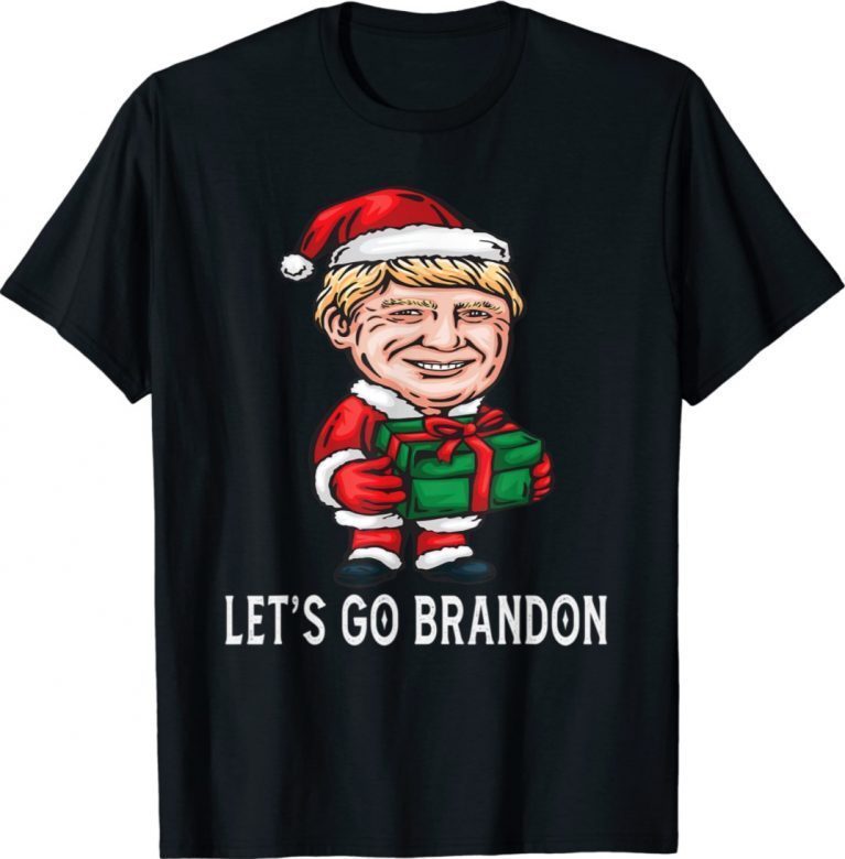 Let's Go Brandon Christmas Santa TRump Vintage T-Shirt