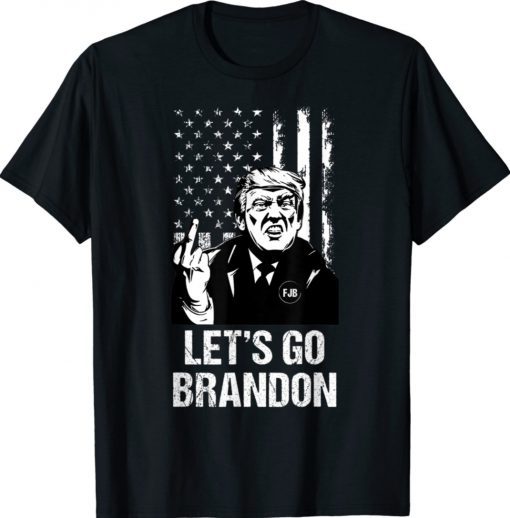 Let’s go Brandon Trump US Flag Vintage TShirt