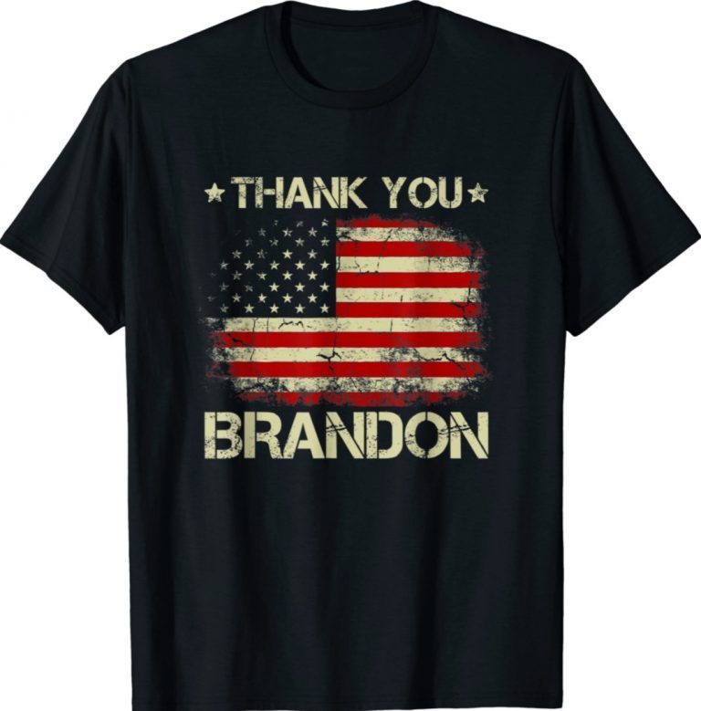 Vintage Thank You Brandon US Flag Shirts