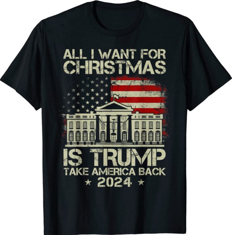 USA Flag All I Want For Christmas Is A New President 2022 Shirts