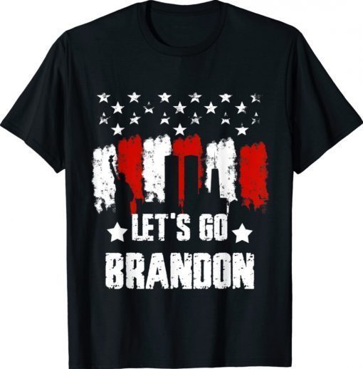 Let's Go Brandon US Flag Conservative Vintage TShirt