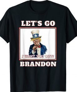 Let's Go Brandon Trump Uncle Sam I Want You Out Vintage Shirts