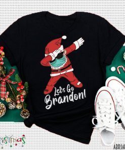 Funny Dabbing Santa Let's Go Brandon Christmas Funny T-Shirt
